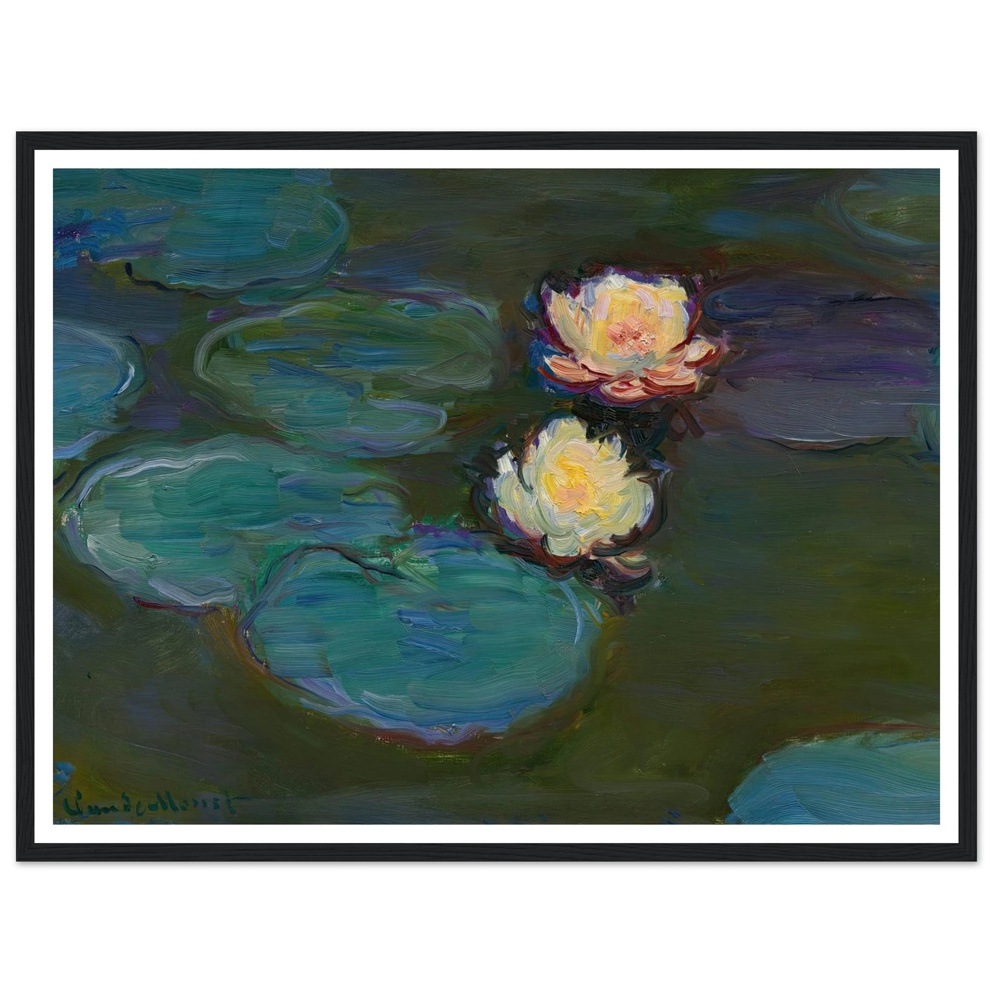 Nympheas (circa 1897-1898) Art Print | Claude Monet-Quipham Collections
