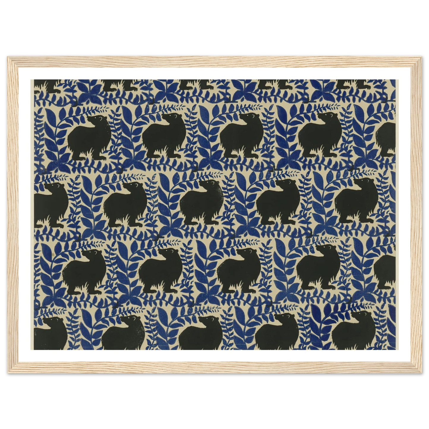 Buntpapier (Bären) (1902 - 1906) Art Print | Maria von Uchatius-Quipham Collections