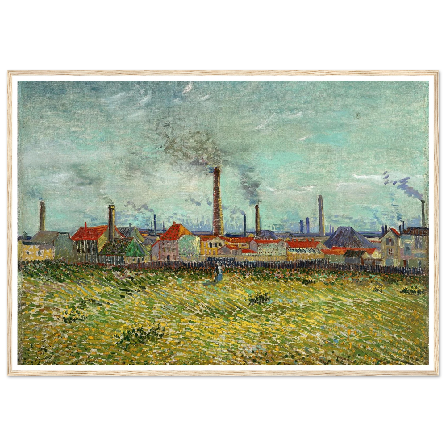Factories at Clichy (1887) Art Print | Vincent van Gogh-Quipham Collections