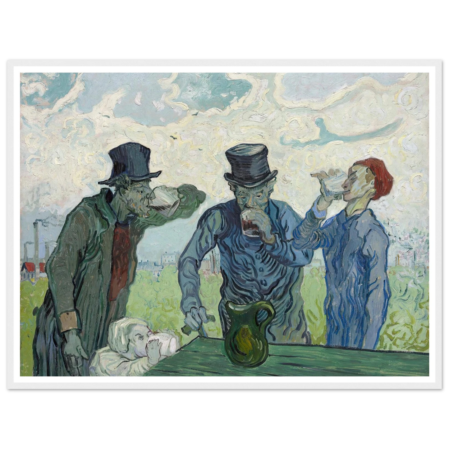 The Drinkers (1890) Art Print | Vincent van Gogh-Quipham Collections