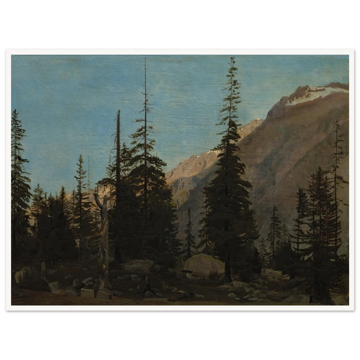 Alpine Landscape, The Handegg, Switzerland (1850s) Art Print | Jean Leon Gerome-Quipham Collections