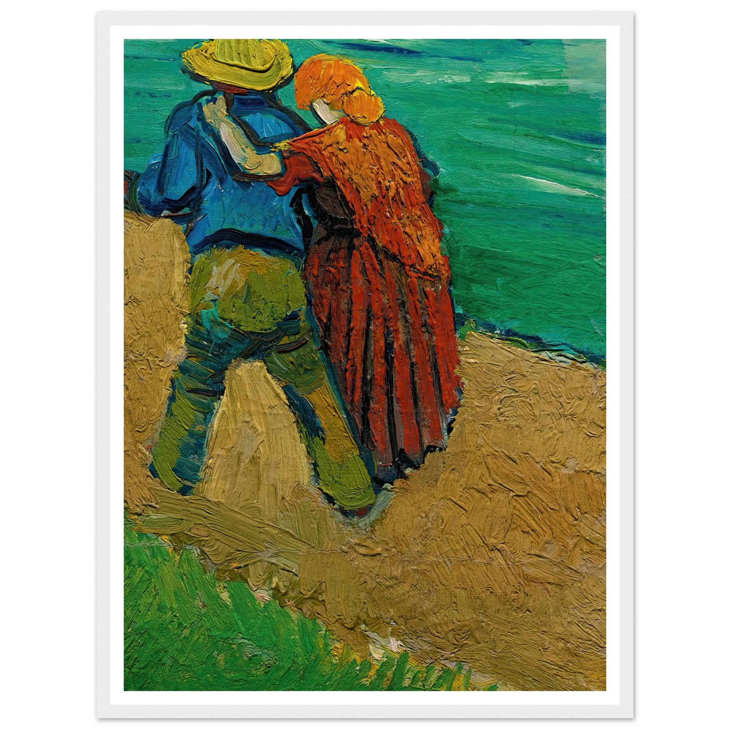 Eglogue En Provence – Un Couple D’amoureux (1888) Art Print | Vincent van Gogh-Quipham Collections
