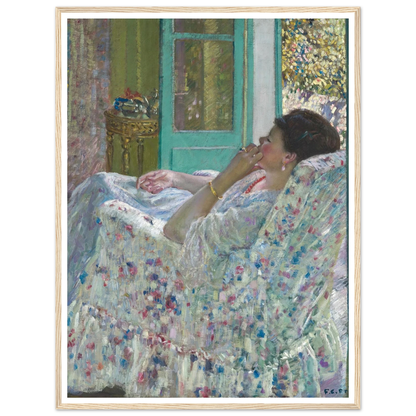 Afternoon – Yellow Room (1910) Art Print | Frederick Carl Frieseke-Quipham Collections