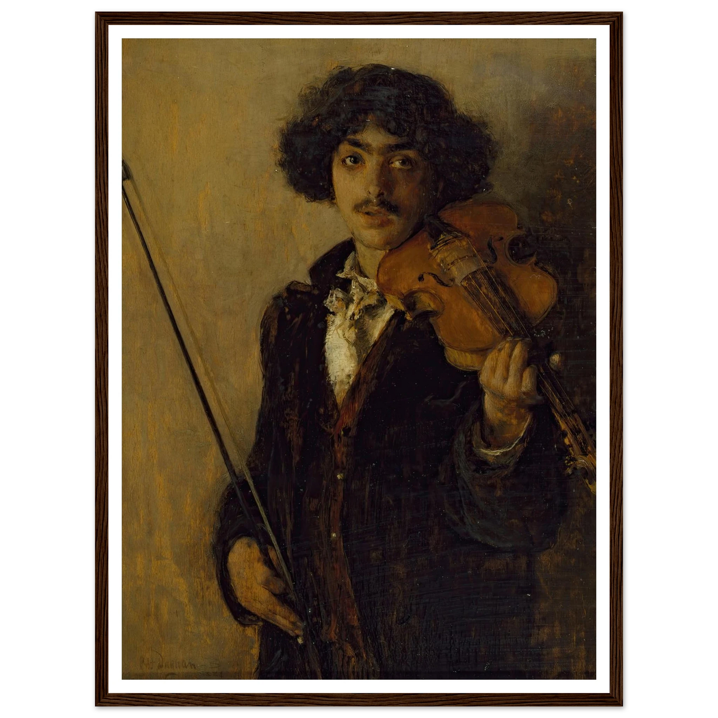 The Musician (1884) Art Print | Pascal Adolphe Jean Dagnan Bouveret-Quipham Collections