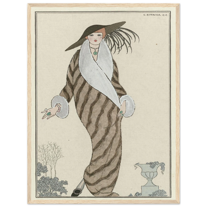 Manteau de Zibelin (1912) Art Print | George Barbier-Quipham Collections
