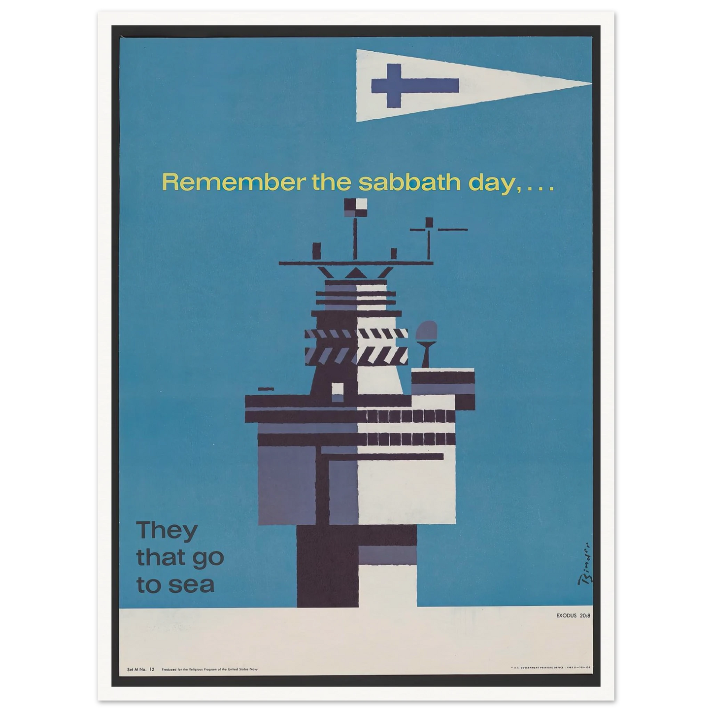 Remember the sabbath day (1963) Art Print | Joseph Binder-Quipham Collections