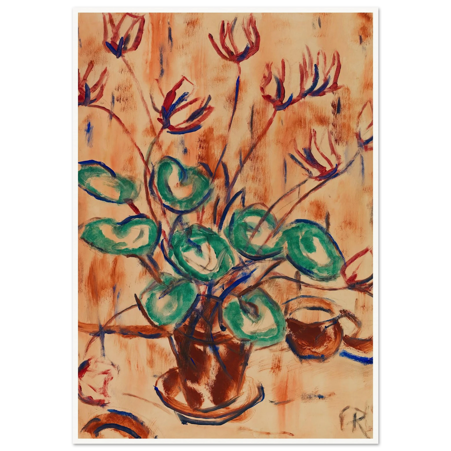 Alpenveilchen (1918) Art Print | Christian Rohlfs-Quipham Collections