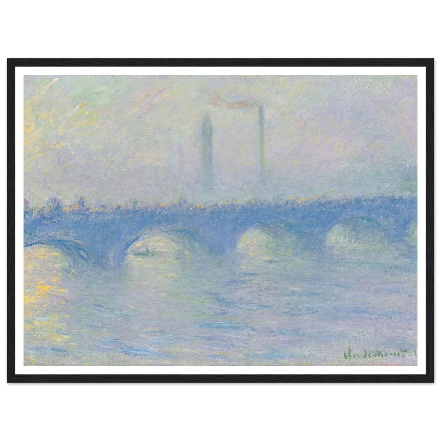 Waterloo Bridge, effet de brume (1904) Art Print | Claude Monet-Quipham Collections