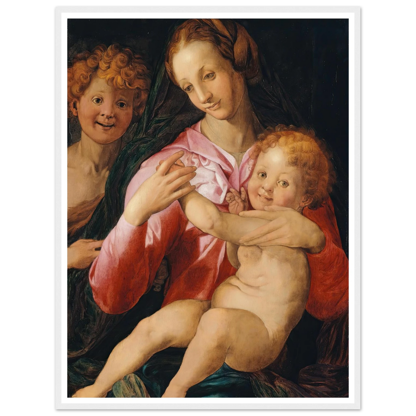Virgin and Child with the Young Saint John the Baptist (1527) Art Print | Agnolo Bronzino-Quipham Collections