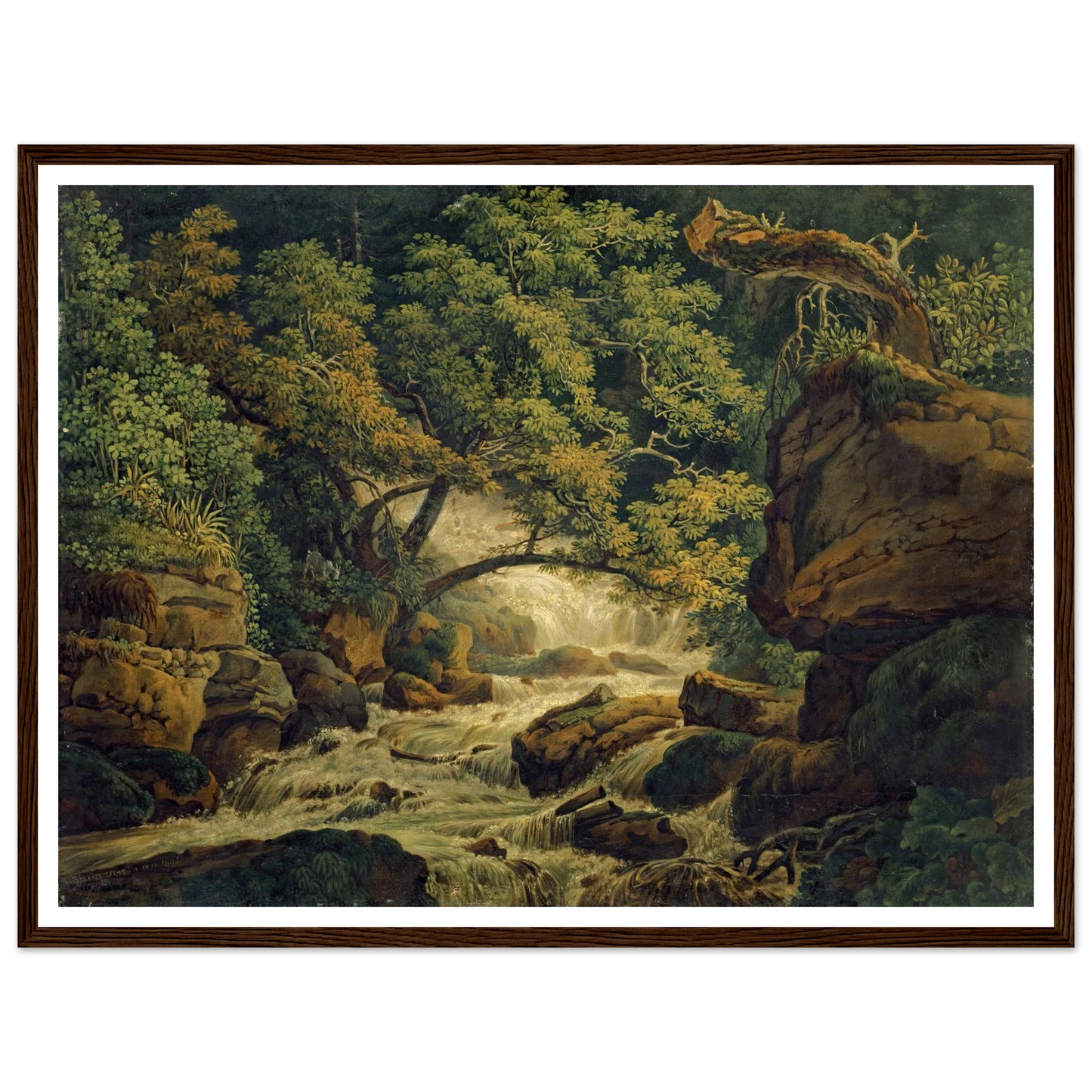 Waterfall Chesant (Waterfall of the Birs) (1805) Art Print | Peter Birmann-Quipham Collections
