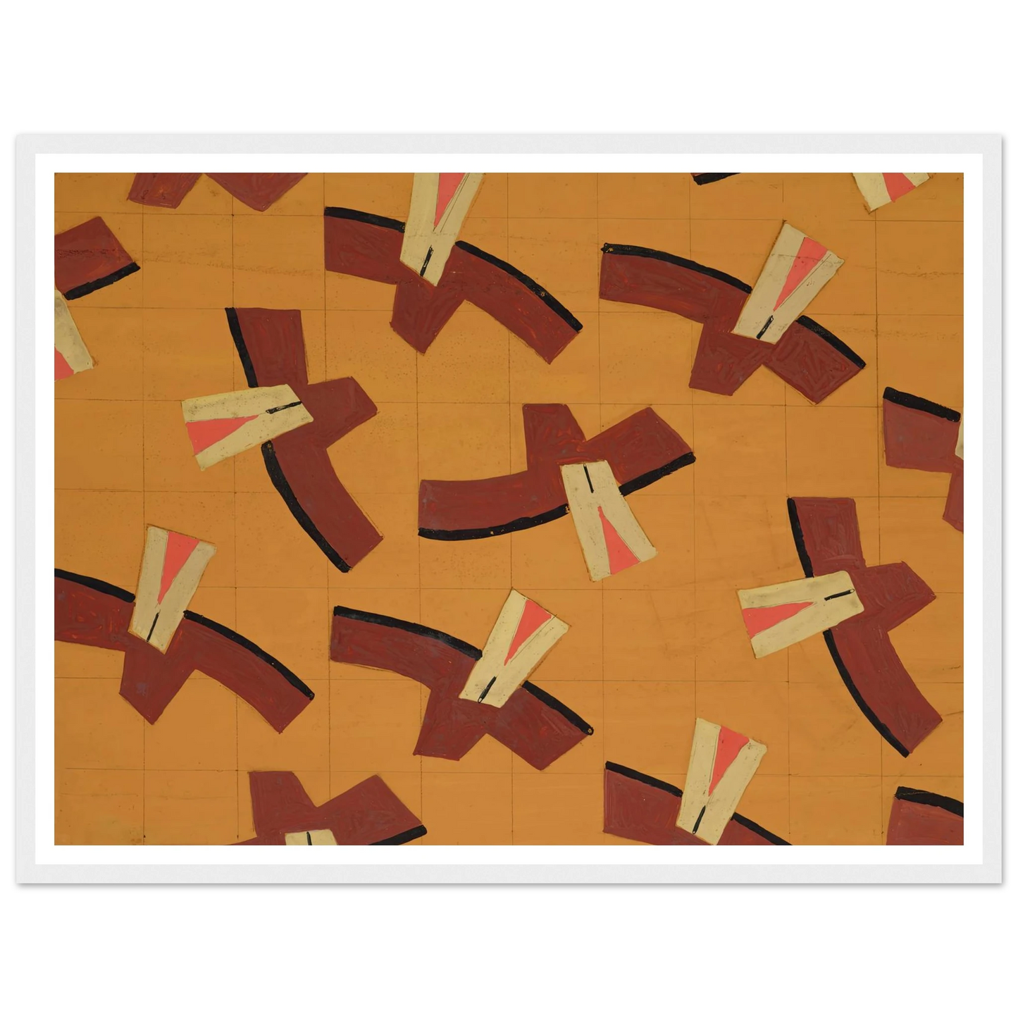 Untitled (Textile design no III) (circa 1925) Art Print | Frances Hodgkins-Quipham Collections