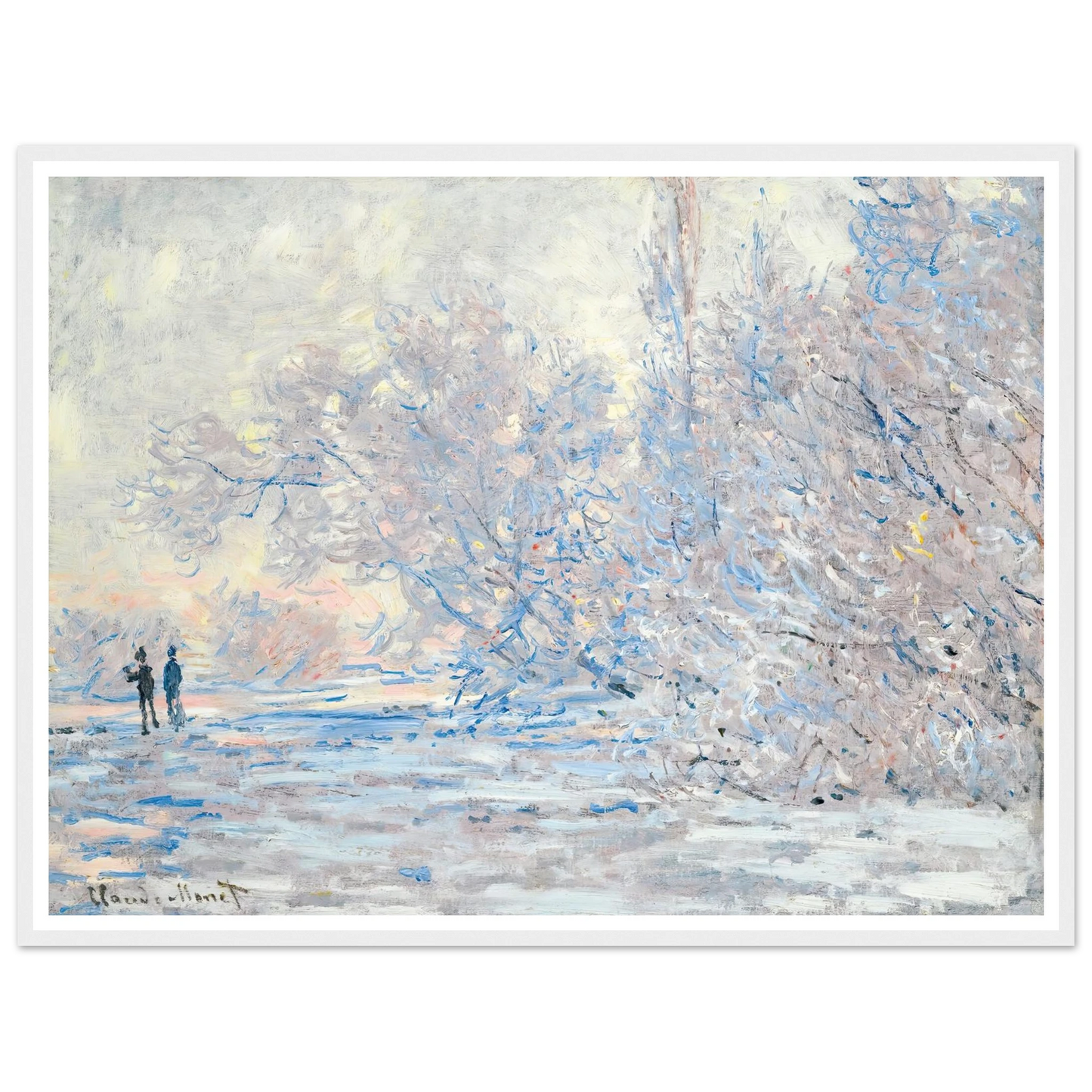 Le Givre À Giverny (1885) Art Print | Claude Monet-Quipham Collections