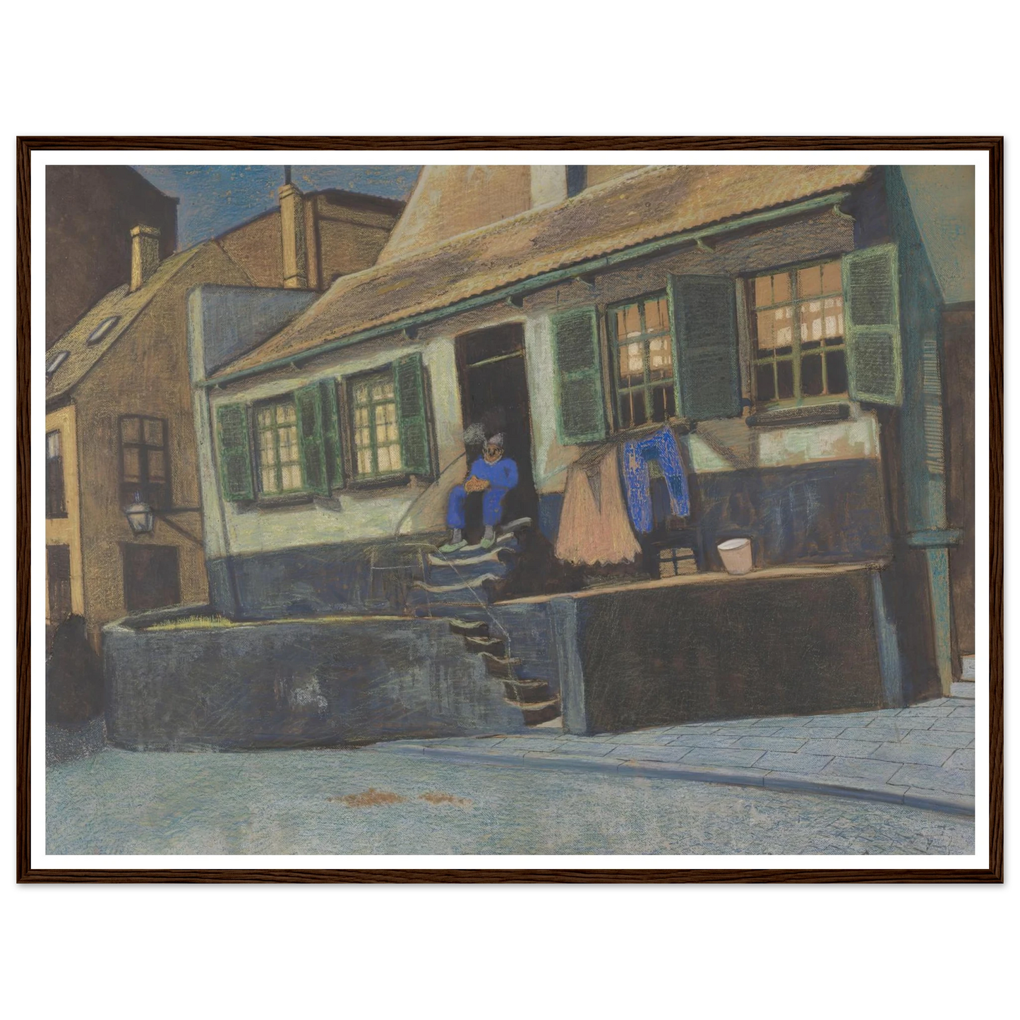 Het huis genaamd ‘De Preekstoel’ te Oostende (1911) Art Print | Leon Spilliaert-Quipham Collections