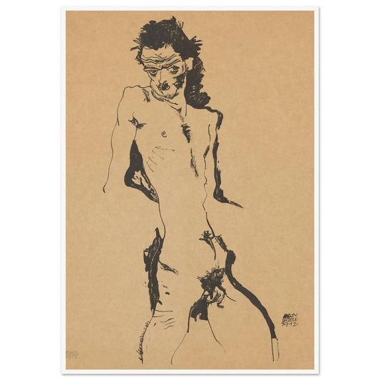 Selbstporträt (1988) Art Print | Egon Schiele-Quipham Collections