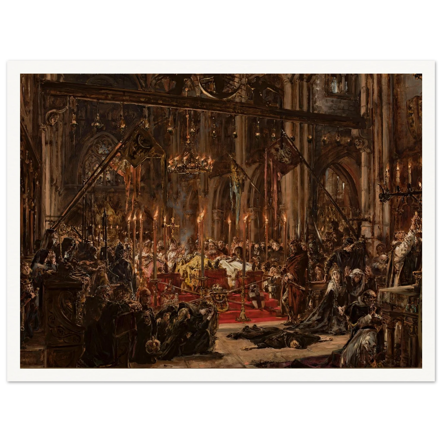 Defeat at Legnica, from the series “History of Civilization in Poland” (1888) Art Print | Jan Matejko-Quipham Collections