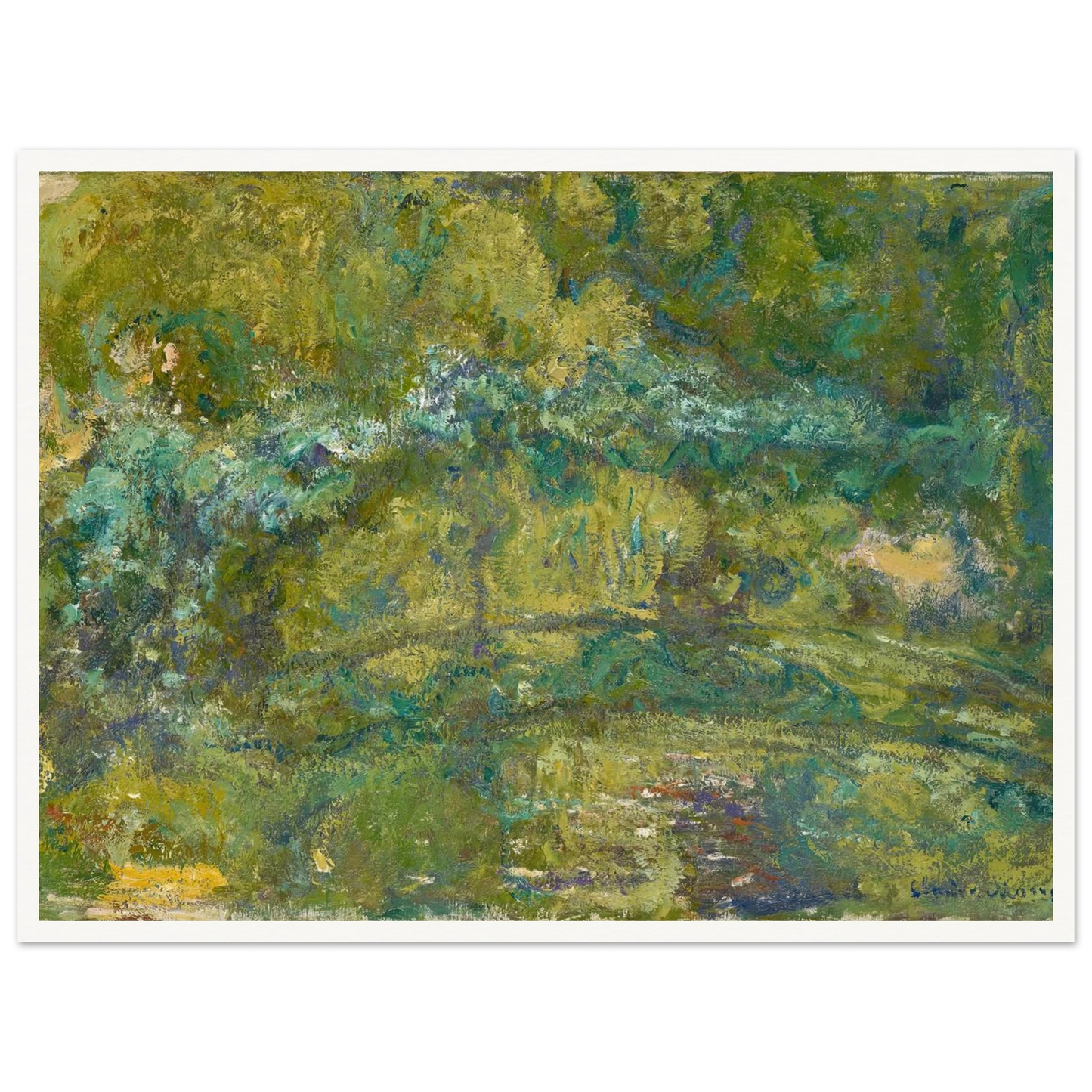The Footbridge over the Water-Lily Pond (1919) Art Print | Claude Monet-Quipham Collections