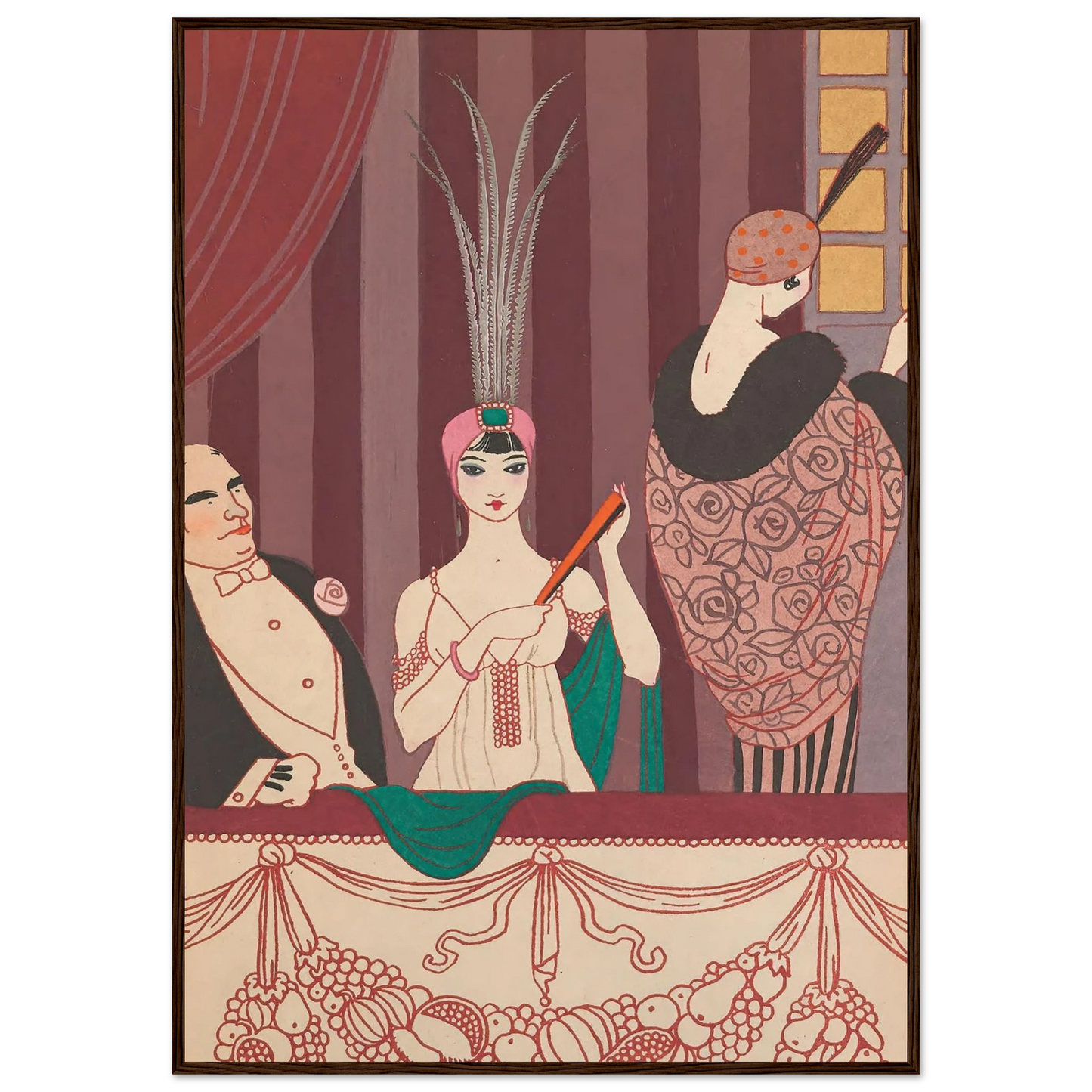 La Loge (1914) Art Print | George Barbier-Quipham Collections
