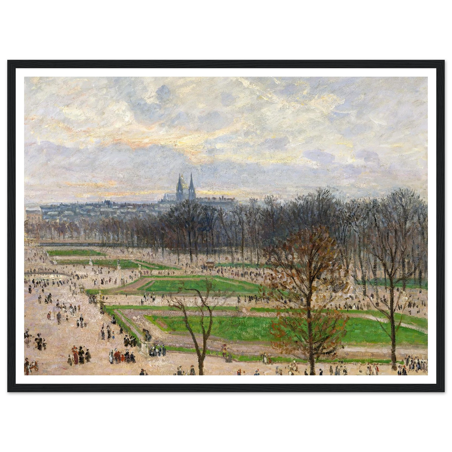 The Garden of the Tuileries on a Winter Afternoon (1899) Art Print | Camille Pissarro-Quipham Collections