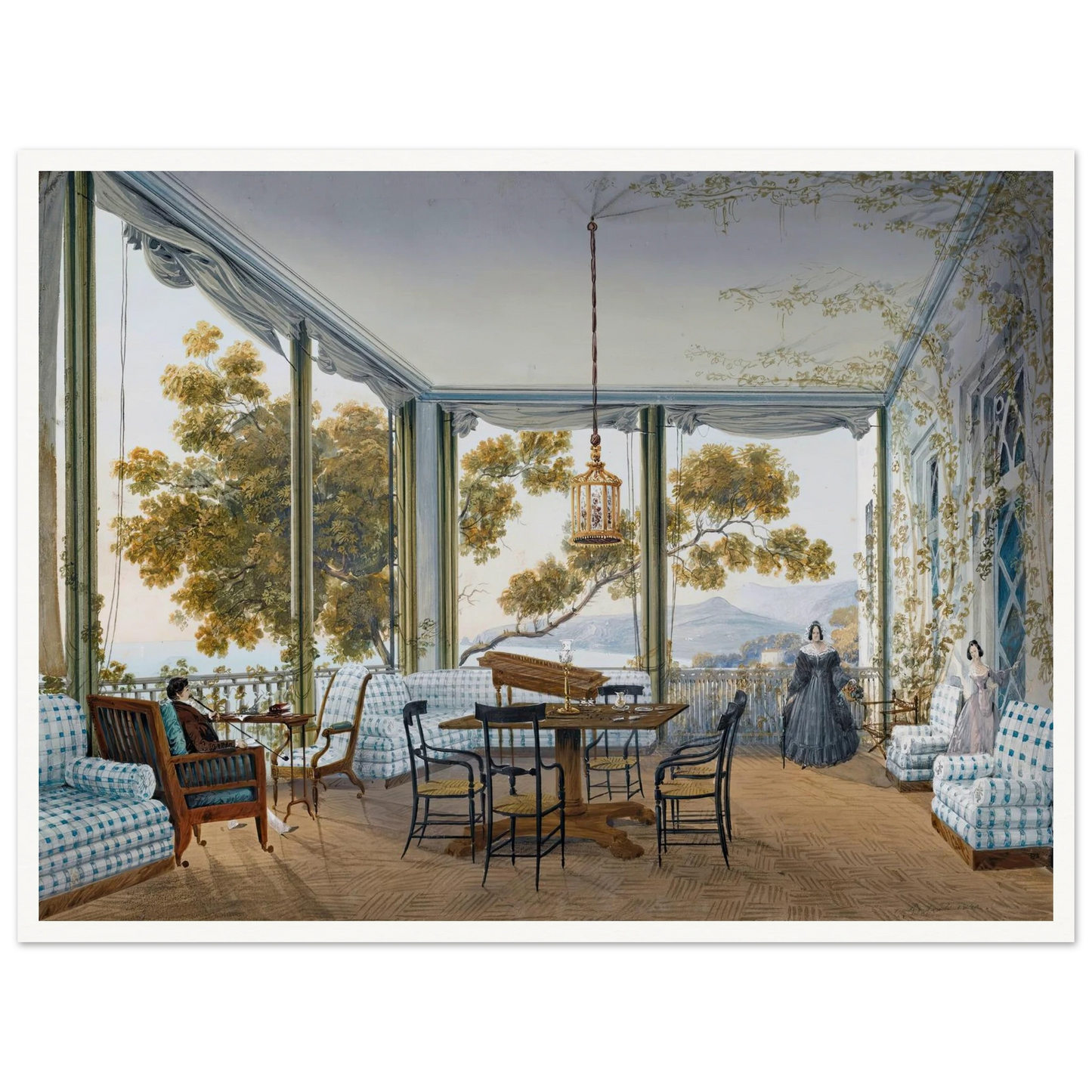 Seven Views Of Miskhor In The Crimea Iv (1841-1842) Art Print | Carlo Bossoli-Quipham Collections
