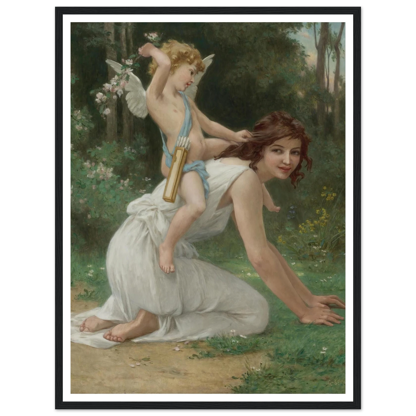 Venus And Cupid Art Print | Guillaume Seignac-Quipham Collections