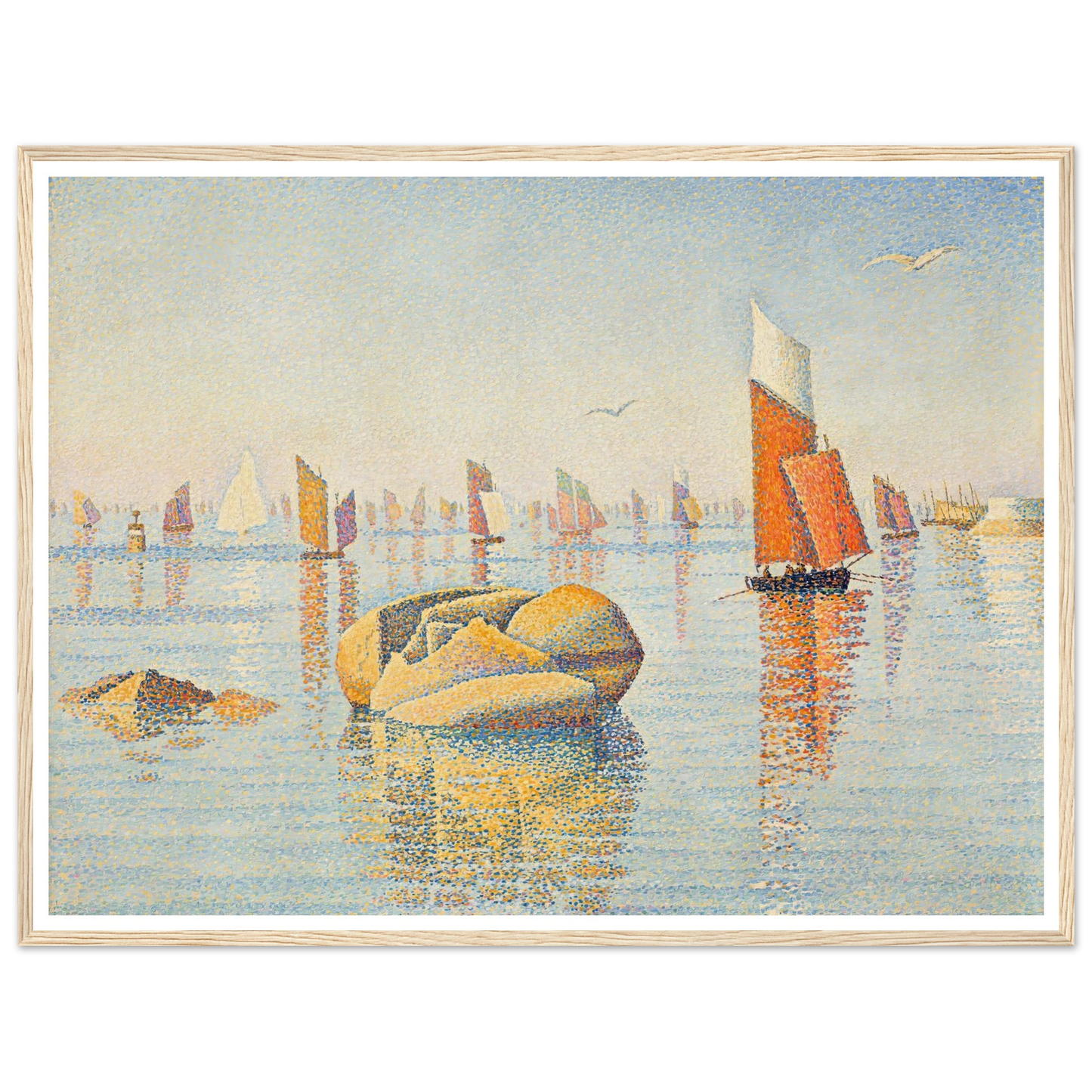 Concarneau, calme du matin (1891) Art Print | Paul Signac-Quipham Collections