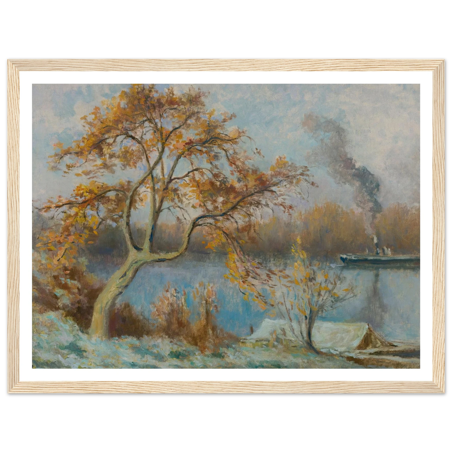 Les Bords De Seine Au Printemps (circa 1920) Art Print | Maximilien Luce-Quipham Collections