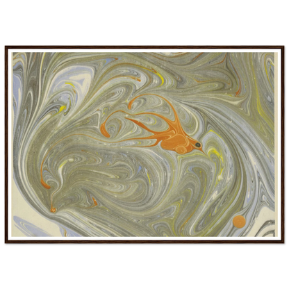 Marmorpapier (mit Vogelmotiv) (1903 - 1907) Art Print | Josef Hoffmann-Quipham Collections