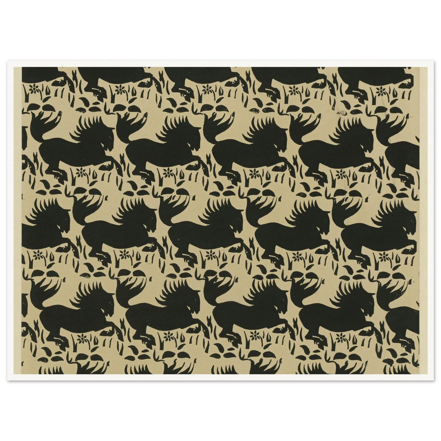 Buntpapier (Pferde) (1902 - 1906) Art Print | Maria von Uchatius-Quipham Collections