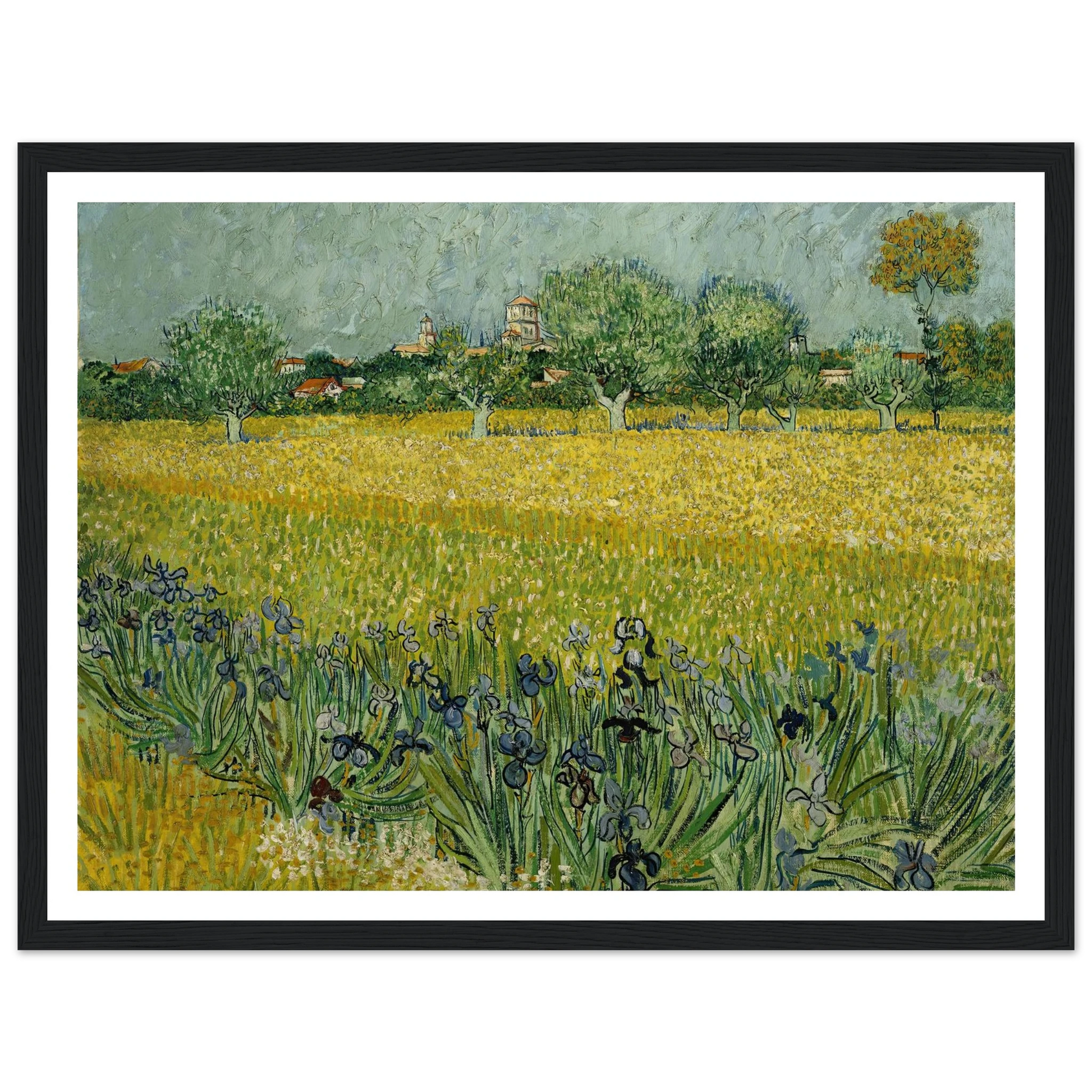 Field with flowers near Arles (1888) Art Print | Vincent van Gogh-Quipham Collections