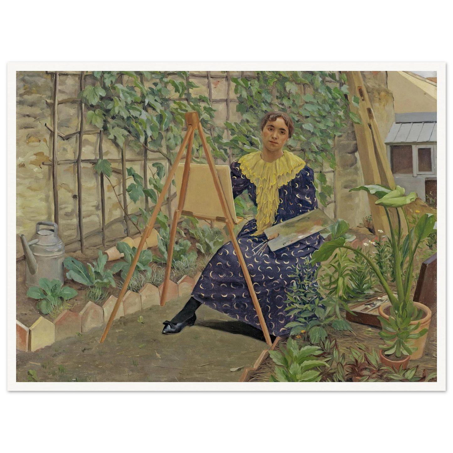 Young Girl Painting (1892) Art Print | Felix Vallotton-Quipham Collections