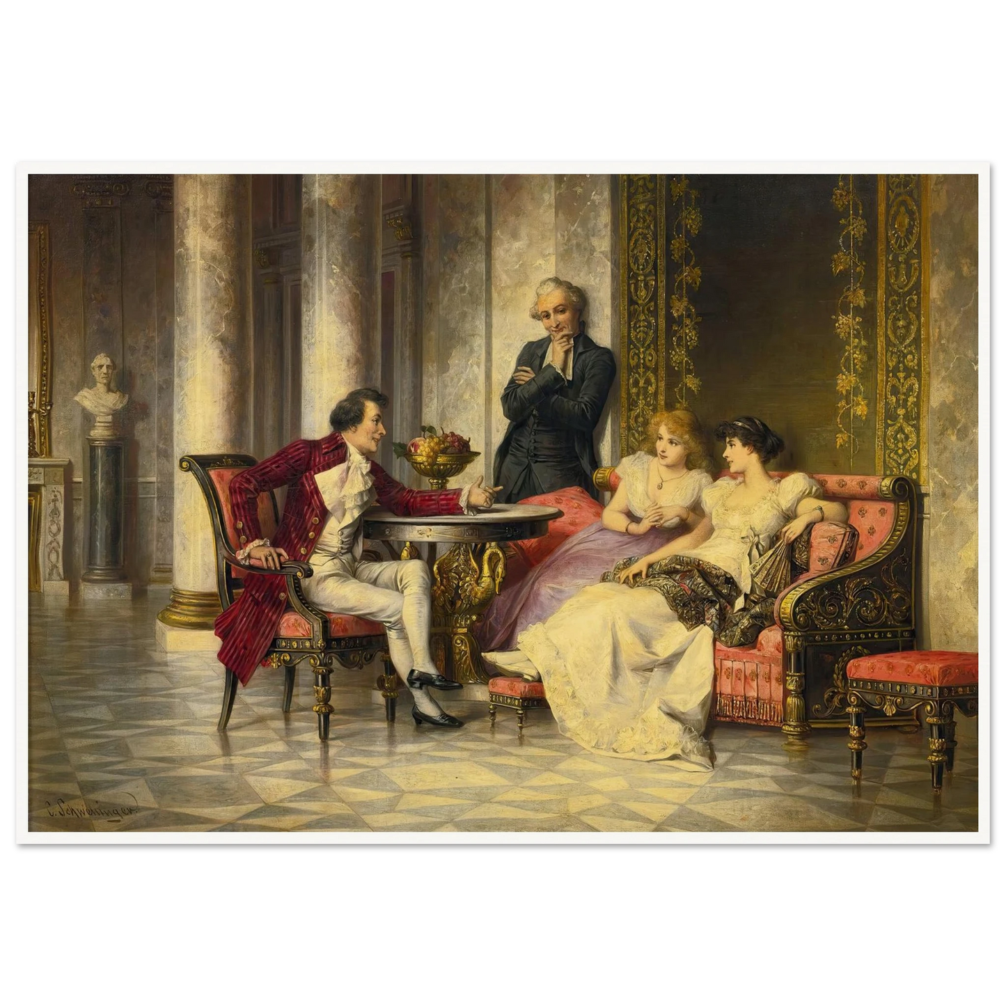 Court Intrigues Art Print | Carl Schweninger Jr-Quipham Collections