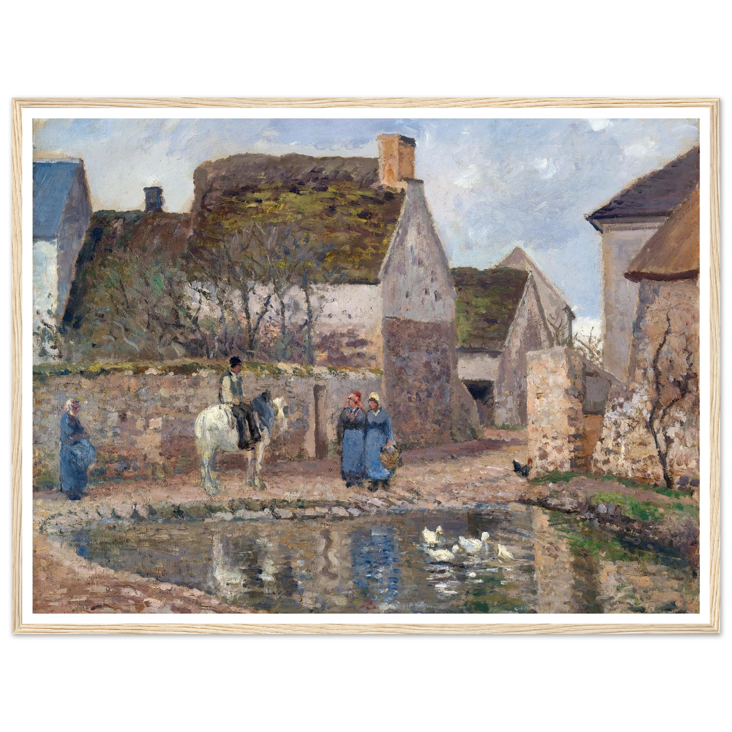 A Pond in Ennery (1874) Art Print | Camille Pissarro-Quipham Collections