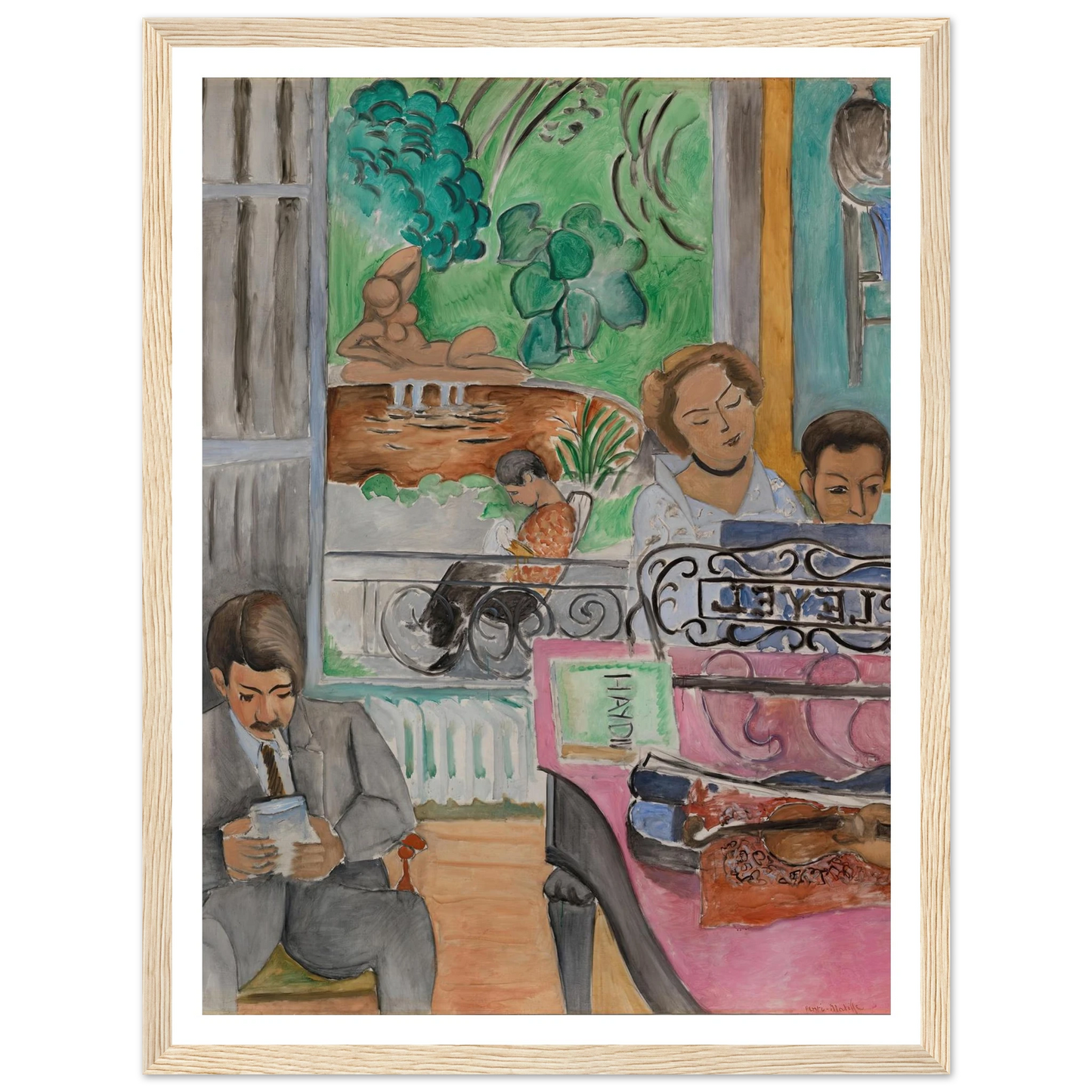 La Leçon de musique (1917) Art Print | Henri Matisse-Quipham Collections