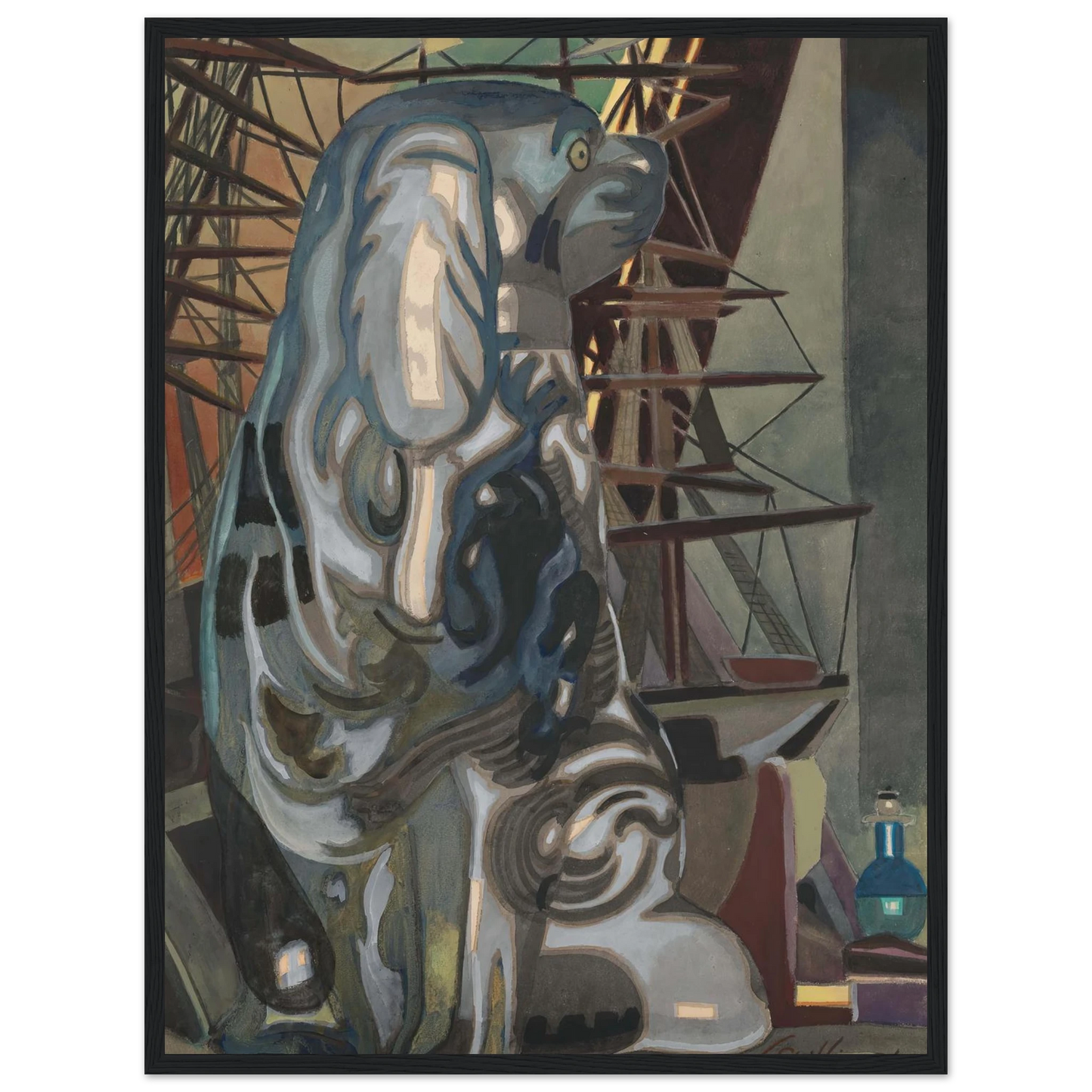 De porseleinen hond (1922) Art Print | Leon Spilliaert-Quipham Collections