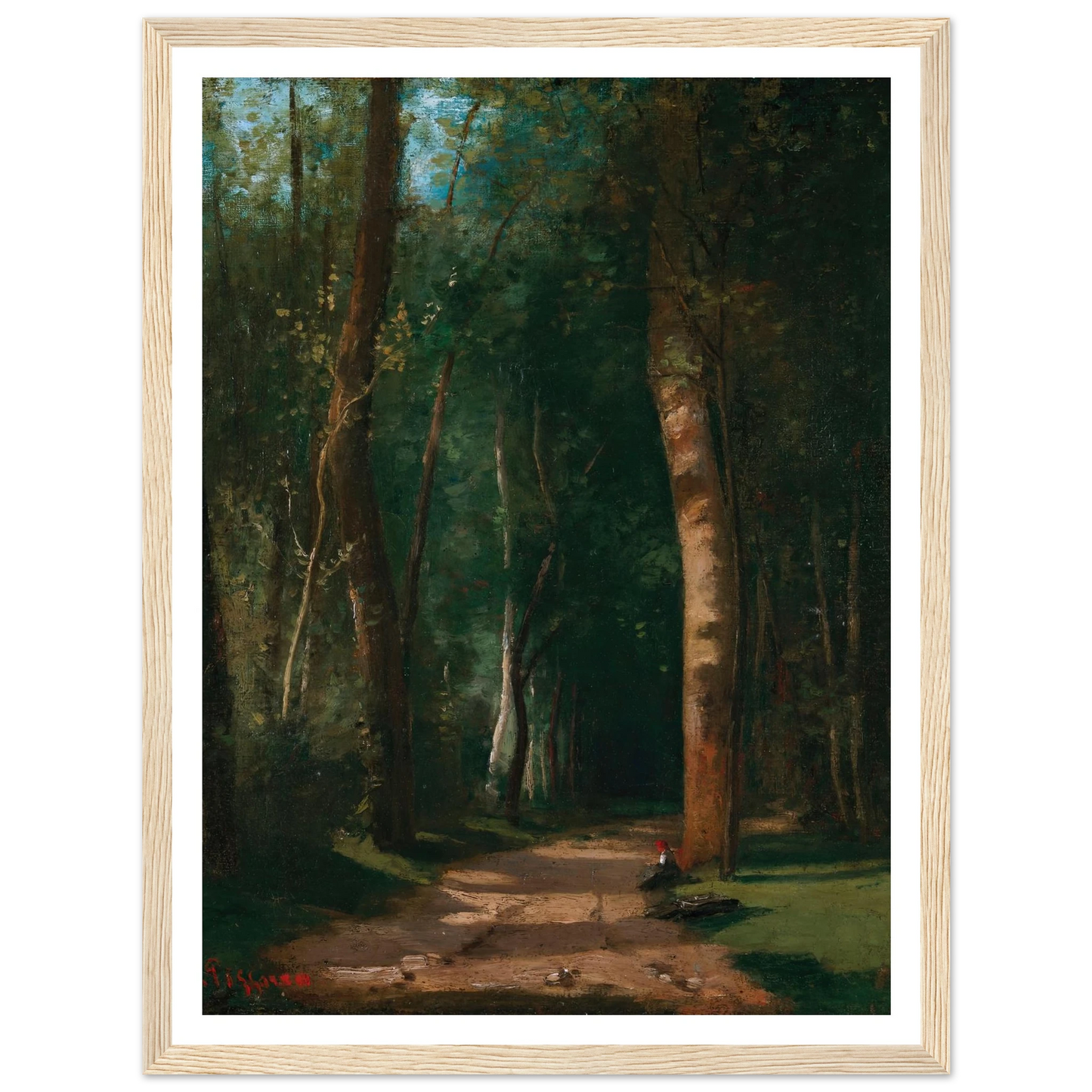 Allée Dans Une Fôret Art Print | Camille Pissarro-Quipham Collections