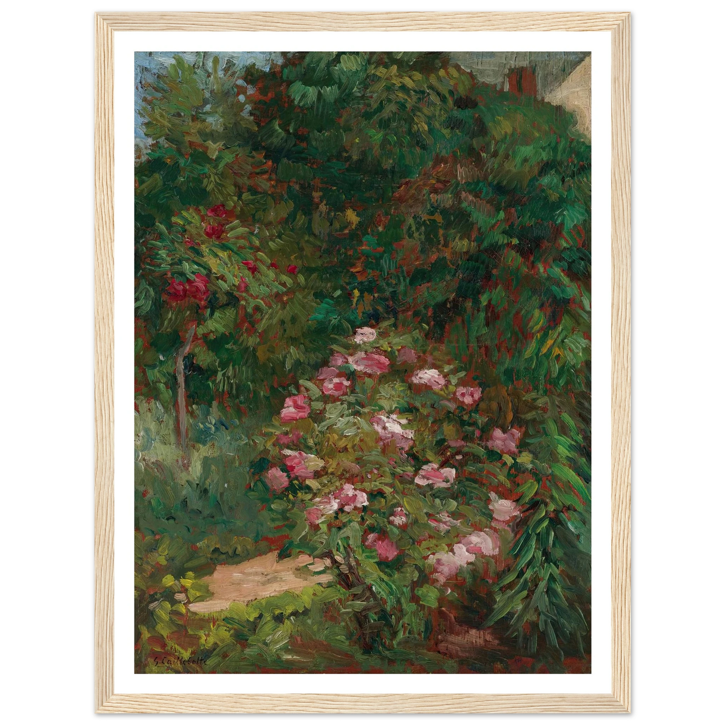 Massif De Fleurs, Jardin Du Petit Gennevilliers (1884) Art Print | Gustave Caillebotte-Quipham Collections