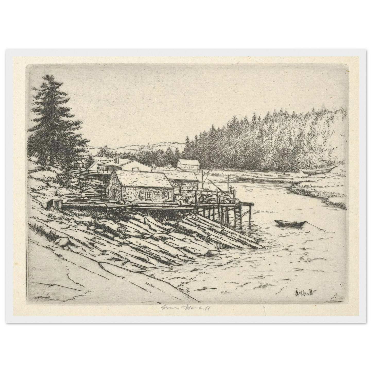 Carrying Place (1923) Art Print | Ernest Haskell-Quipham Collections