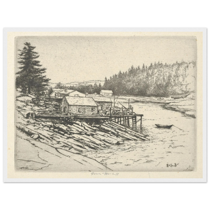 Carrying Place (1923) Art Print | Ernest Haskell-Quipham Collections