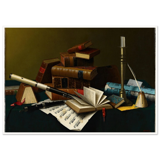 Music and Literature (1878) Art Print | William Michael Harnett-Quipham Collections