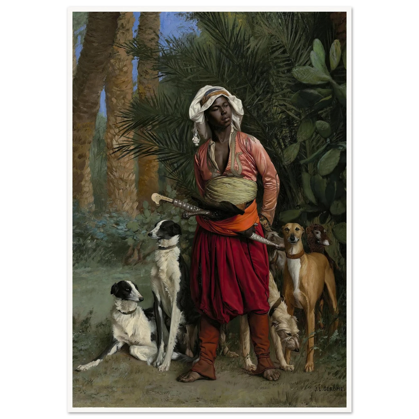 Master of the Hounds (1871) Art Print | Jean Leon Gerome-Quipham Collections