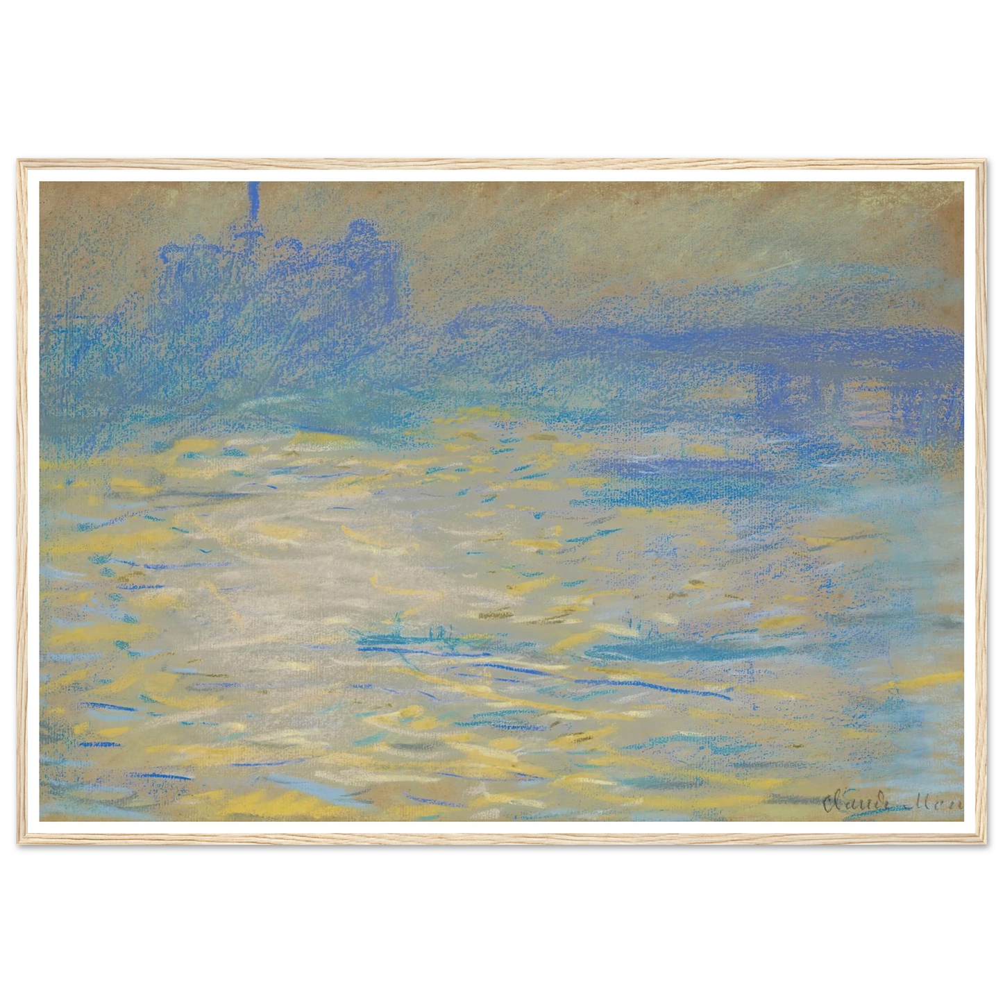 La Tamise (1901) Art Print | Claude Monet-Quipham Collections