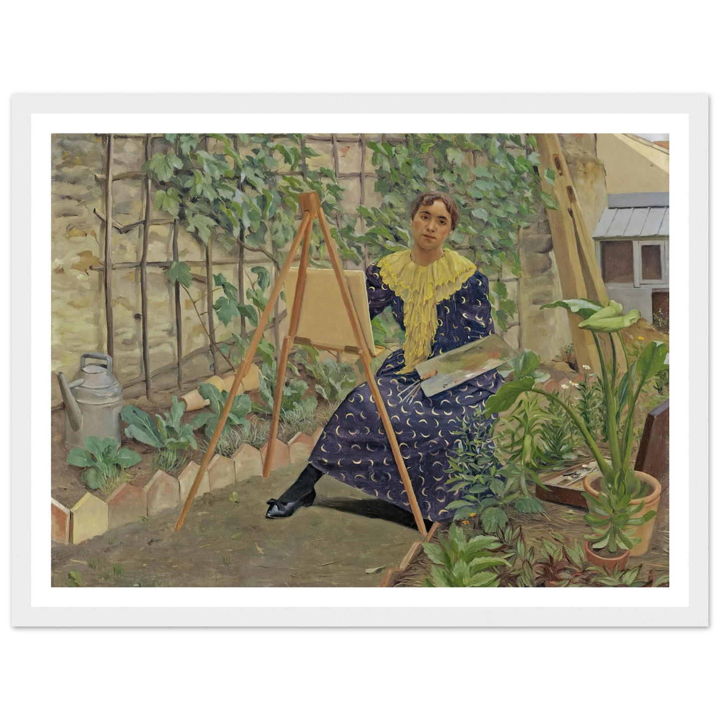 Young Girl Painting (1892) Art Print | Felix Vallotton-Quipham Collections