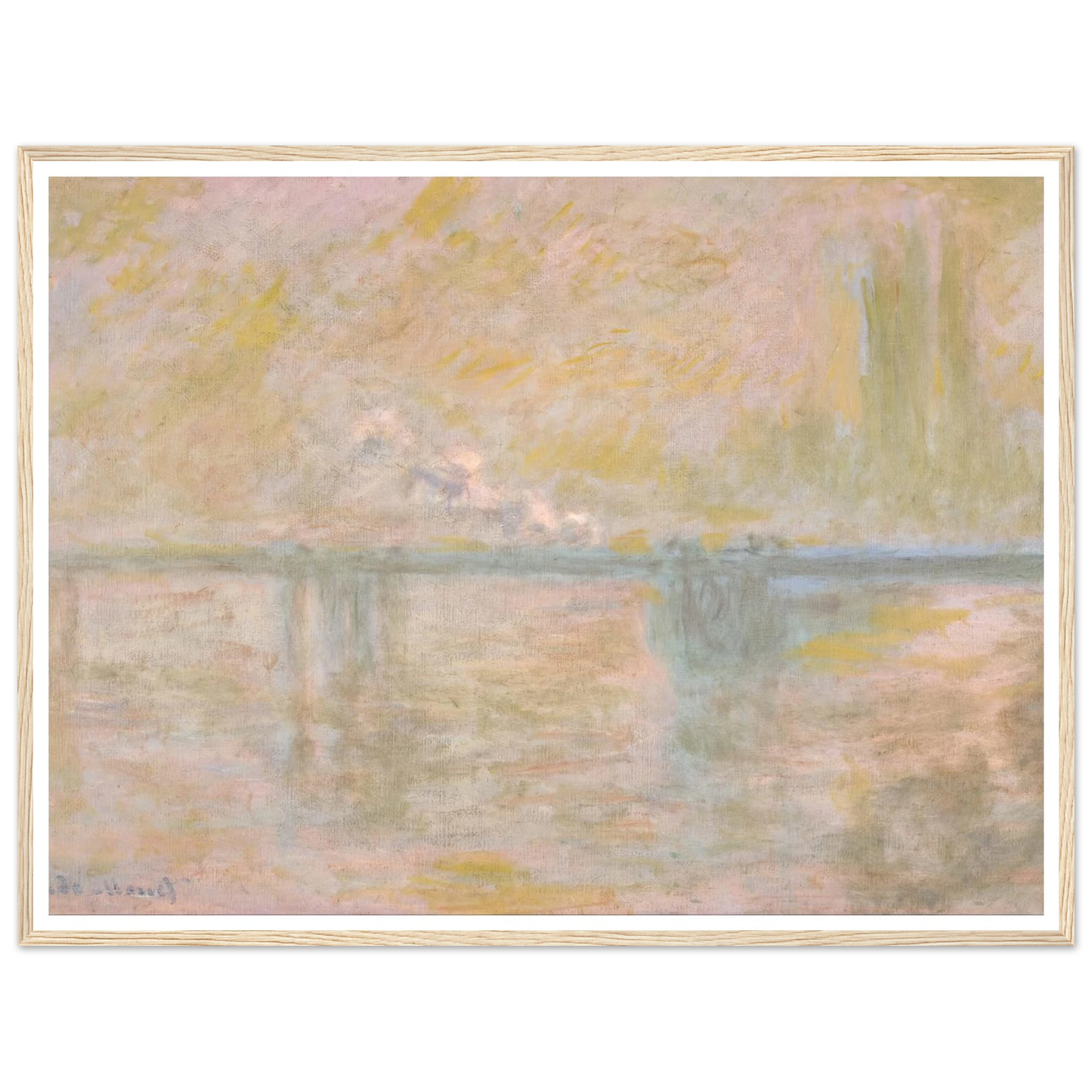 Charing-Cross Bridge in London (circa 1902) Art Print | Claude Monet-Quipham Collections