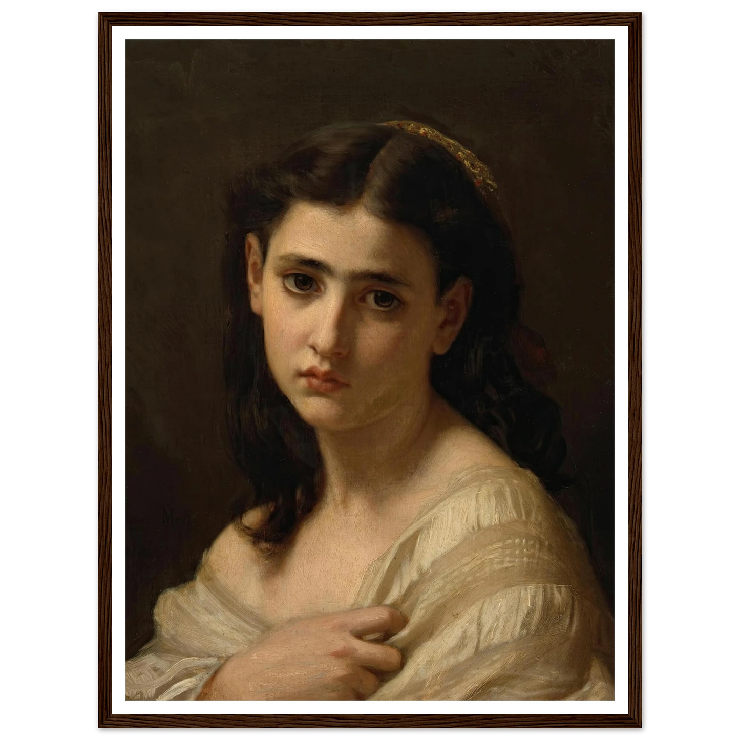 Thoughts far away (1864) Art Print | Hugues Merle-Quipham Collections