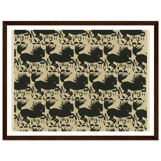 Buntpapier (Pferde) (1902 - 1906) Art Print | Maria von Uchatius-Quipham Collections