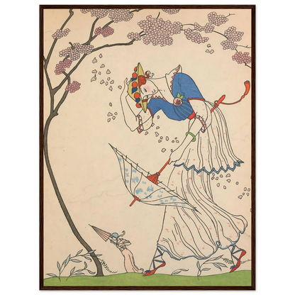 Le Coup de Vent (1914) Art Print | George Barbier-Quipham Collections