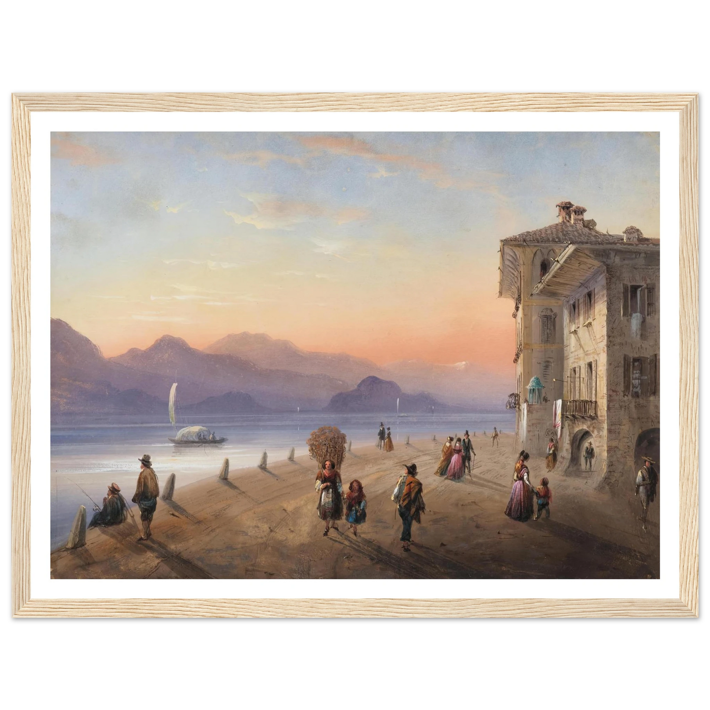 Palazzo Borromeo, Isola Bella on Lake Maggiore (1849) Art Print | Carlo Bossoli-Quipham Collections
