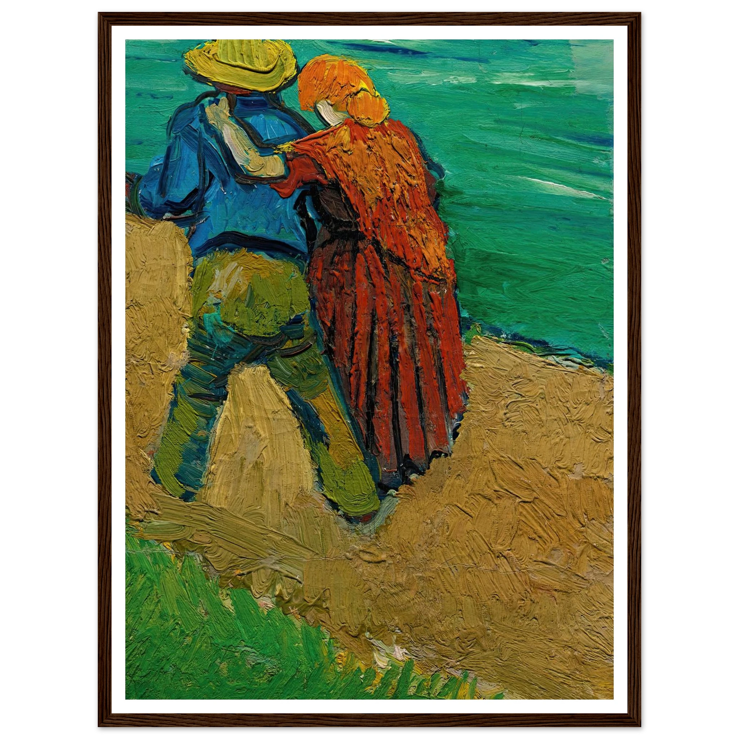 Eglogue En Provence – Un Couple D’amoureux (1888) Art Print | Vincent van Gogh-Quipham Collections