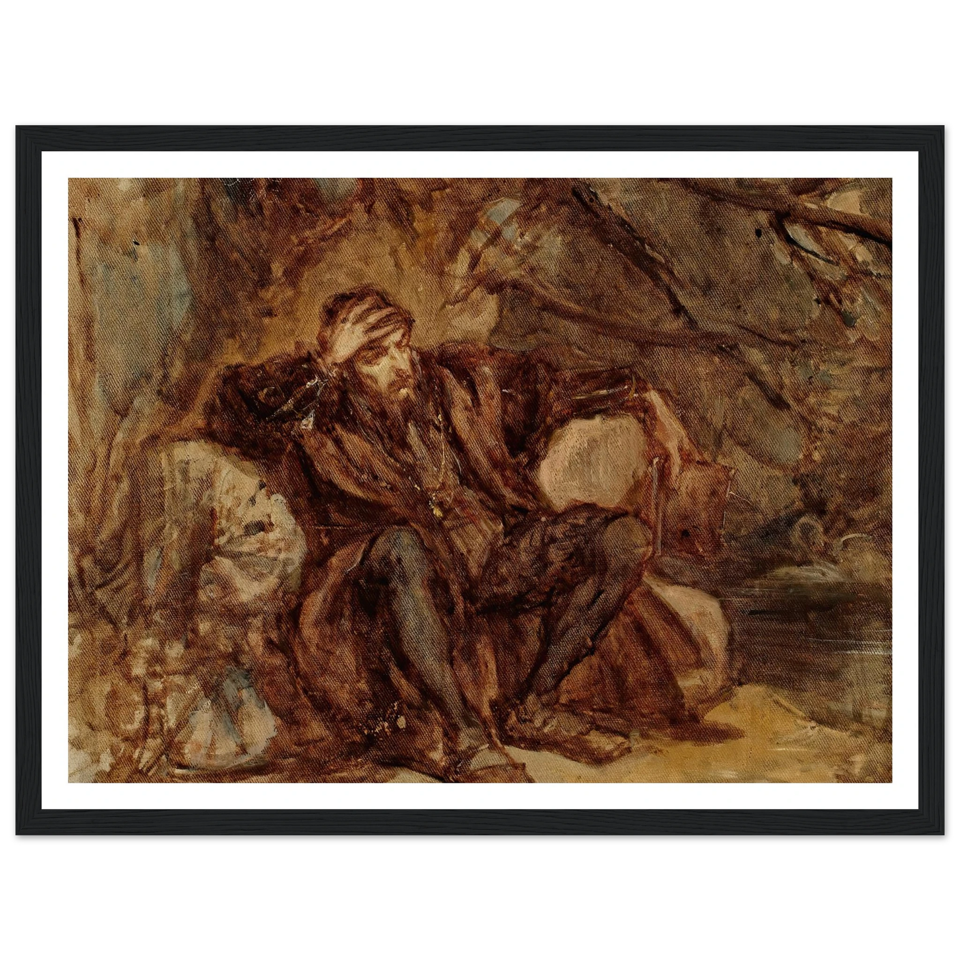 Sigismund Augustus in the Vilnius garden, sketch (1865) Art Print | Jan Matejko-Quipham Collections