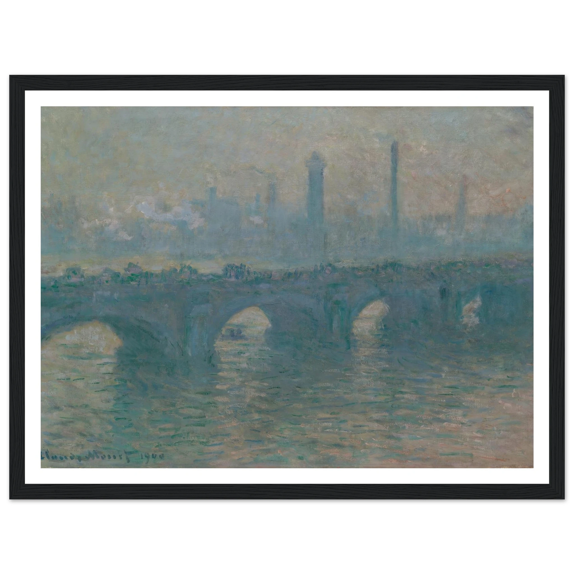 Waterloo Bridge, Gray Weather (1900) Art Print | Claude Monet-Quipham Collections